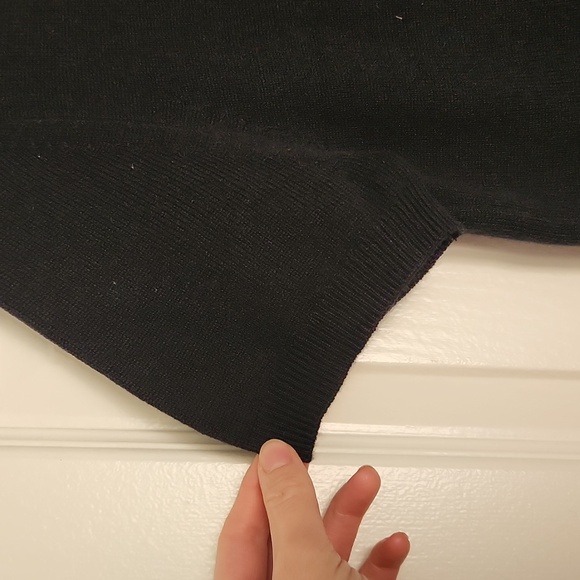 Quince Mongolian Cashmere Tee Black Large - Picture 4 of 12